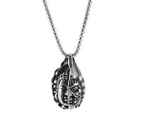 Mode Créatif Dominateur Un Côté Bouddha Statue Un Côté Démon Pendentif Collier Hommes et Femmes Personnalité Bijoux Quotidien