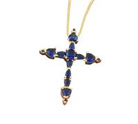 Mode Croix Pendentif Collier Femmes Hip-hop Punk Style Cristal Zircon Pull Chaîne Bijoux Personnalisés Accessoires
