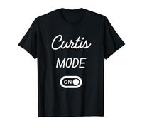 Mode Curtis Activé Nom Drôle T-Shirt Graphique avec Valeur