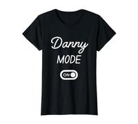 Mode Danny Activé Nom Drôle T-Shirt Graphique avec Valeur, Femme, Noir, S
