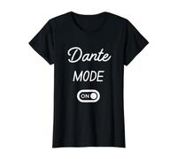 Mode Dante Activé Nom Drôle T-Shirt Graphique avec Valeur, Femme, Noir, XS