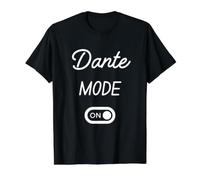 Mode Dante Activé Nom Drôle T-Shirt Graphique avec Valeur, Homme, Noir, M
