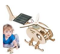 Modè d'avion | Kits d'avion à Assemblage d'hélicoptères à Puzzle 3D à énergie Solaire, développer des capacités Pratiques, Un Avion inachevé pour Les projets d'artisanat