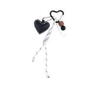 Mode de clé en corde tressée Porte-clés tendance Voiture créative Porte-clés Beau cœur Porte-clés Sac Pendentif Ornements Sac Charme Beau Cœur Porte-clés Sac Magique Tressé, d
