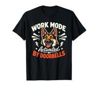 Mode de Fonctionnement activé par sonnettes, Berger Allemand Amusant T-Shirt