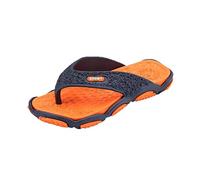 Mode de salle de bain orteils plage tongs flip hommes massages ouverts pantoufles chaussures hommes pantoufles baskets 42, Orange, 40 EU