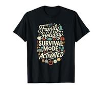 Mode de Survie Amusant en Famille Vacances de Groupe Maman Papa T-Shirt