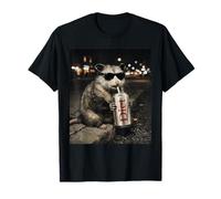 Mode de Vie sain Opossum Funny Nightlife Animal Photo Meme T-Shirt