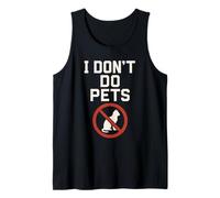 Mode de vie sans animaux de compagnie - Humour pour animaux de compagnie - Sensibilisation aux allergies - Minimaliste Débardeur