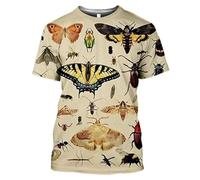 Mode d'été Toutes Sortes d'oiseaux Pigeon Perroquet Papillon Impression 3D T-Shirt Homme/Femme Col Rond Hip Hop Harajuku Streetwear Pull Tops