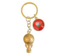 Mode Drapeau National Du Maroc Porte-Clés Coupe Du Monde De Football Trophée Charme Porte-Clés Bijoux, Cadeau D'Anniversaire Unique Porte-Clés Accessoires Pour Femmes Hommes Adolescents, Por