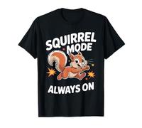 Mode écureuil sur Le Motif Amusant Animal collecteur de Noix T-Shirt