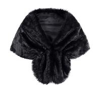 Mode élégante Faux Peluche Longue Châle étole écharpe Chaude d'Hiver Chaud Foulard Châle Col en Fourrure Synthétique Dames Écharpe Vêtements Accessoires écharpe Mariée Mariage