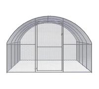 &Mode Enclos Maison poules - Poulailler d'extérieur - 3x4x2 m Acier galvanisé Sale635280