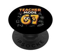 Mode Enseignant 67 - L'école Italienne Funny Six Seven Brainrot PopSockets PopGrip Adhésif