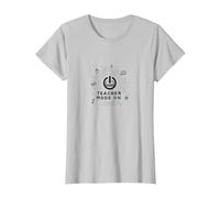 Mode Enseignant activé : Cadeau inspirant pour l'éducateur, Enseignant T-Shirt, Femme, Argent, 3XL