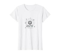 Mode Enseignant activé : Cadeau inspirant pour l'éducateur, Enseignant T-Shirt, Femme, Blanc, 3XL