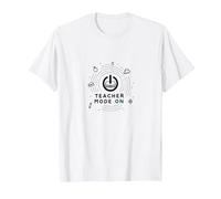 Mode Enseignant activé : Cadeau inspirant pour l'éducateur, Enseignant T-Shirt, Homme, Blanc, 3XL