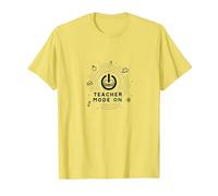 Mode Enseignant activé : Cadeau inspirant pour l'éducateur, Enseignant T-Shirt, Homme, Citron, 3XL