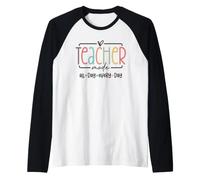 Mode Enseignant Toute la journée et Tous Les Jours Design éducateur Manche Raglan
