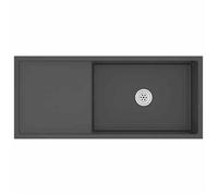 &Mode Évier à Vasque Intérieur - Évier de cuisine - fait main Noir Acier inoxydable Sale669541