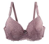Mode féminin sexy dentelle imprimé soutien-gorge coloré sous-vêtements élastiques, Rose, 120C