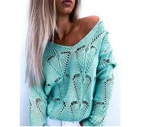 Mode Femmes Automne Hiver Chandails Évider Conception Voir M