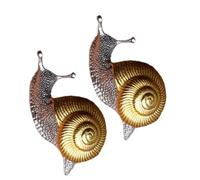 Mode Femmes Escargots Boucles d'oreilles modernes en alliage Boucles d'oreilles personnalisées et élégantes pour les fêtes Date Boucles d'oreilles élégantes