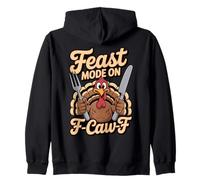 Mode festin sur F Caw F Turquie Thanksgiving Humour Sweat à Capuche