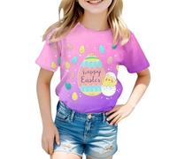 Mode fille : hauts imprimés décontractés, à manches courtes et longues, t-shirts confortables, respirants et décontractés, hauts d'été amples, sweats à col rond. Pull en dentelle pour femmes, Lv2, 6-7