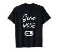 Mode Gene Activé Nom Drôle T-Shirt Graphique avec Valeur, Homme, Noir, L