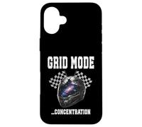 Mode Grille... Concentration Racing Driver Track Days Start Lap Coque pour iPhone 16 Plus