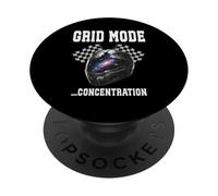 Mode Grille... Concentration Racing Driver Track Days Start Lap PopSockets PopGrip Adhésif