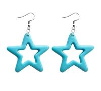 Mode Hollow Acrylique Star Charme Boucles d'oreilles Style Dangle Boucles d'oreilles Pendentif Simple Boucle d'oreille Bijoux de fête Boucle d'oreille Magique