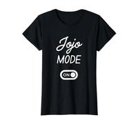 Mode JoJo Activé Nom Drôle T-Shirt Graphique avec Valeur, Femme, Noir, L