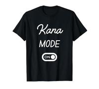 Mode Kana Activé Nom Drôle T-Shirt Graphique avec Valeur, Homme, Noir, S