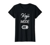 Mode Koji Activé Nom Drôle T-Shirt Graphique avec Valeur, Femme, Noir, XS