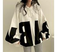 Mode Lettre Impression Hoodies Femmes 2023 Printemps Automne Mince Rue Sports Lâche Grande Taille Casual À Capuche Blackpink À Capuche Sweat Veste Femmes Sweat À Capuche Kawaii Vêtements Y2k Vêtements