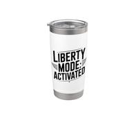 Mode liberté : esprit de liberté activé patriotique Gobelet isotherme en acier inoxydable double paroi