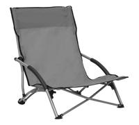 &Mode Lot de 2 fauteuils relax/ Chaises de plage pliables - style moderne - Gris Tissu Sale810612