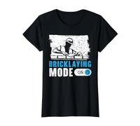 Mode maçonnerie sur brickmaon Construction briquetier T-Shirt Graphique avec Valeur, Femme, Noir, XL