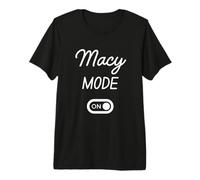Mode Macy Activé Nom Drôle T-Shirt Haut de Gamme