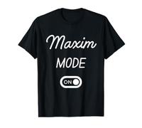 Mode Maxim Activé Nom Drôle T-Shirt Graphique avec Valeur
