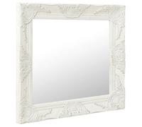 &Mode Miroir Suspendu Décoratif - Miroir mural style baroque - 60x60 cm Blanc Sale479181