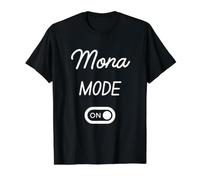 Mode Mona Activé Nom Drôle T-Shirt Graphique avec Valeur
