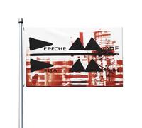 Mode Music De&PE & Che Band Drapeau imprimé directement sur vêtement Polyester durable Motif graphique accrocheur Bannière double face - 0,9 x 1,5 m