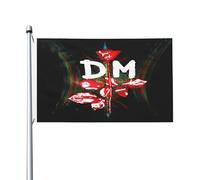 Mode Music De&PE & Che Band Drapeau imprimé directement sur vêtement Polyester durable Motif graphique accrocheur Bannière double face - 0,9 x 1,5 m