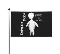 Mode Music De&PE&Che band face Depeche Mode 90x150 cm - Drapeau de jardin extérieur en polyester - Bannière murale déco maison - Accessoire concert pour fans de musique rock