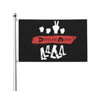 Mode Music De&PE&Che band face Depeche Mode 90x150 cm - Drapeau de jardin extérieur en polyester - Bannière murale déco maison - Accessoire concert pour fans de musique rock