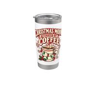 Mode Noël activé par le café Noël drôle Gobelet isotherme en acier inoxydable double paroi